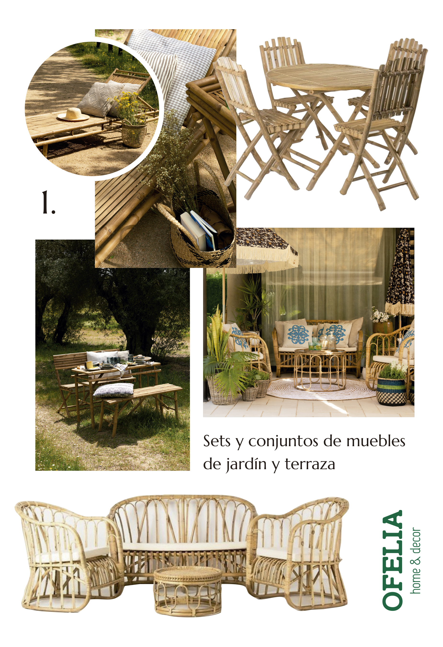Outdoor furniture to decorate your terrace or garden - Ofelia Home ...